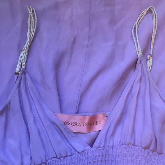 Morgan Oakley purple Silk Slip Dress XS/S - Picture 4 of 5